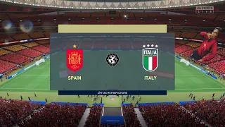 Spain U19 vs Italy U19 (13/07/2023) Semi-final UEFA U19 EURO 2024 FIFA 23