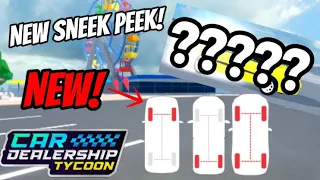 NEW🔥! Sneek Peek! New Feature coming to CDT ?! [Roblox - Car Dealership Tycoon]