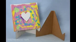 How to Make an Easel from Recycled Cardboard | Sophie's World