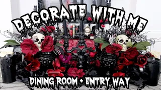 Halloween Decorate w. Me!! Dining Room + Entryway 2020!