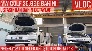 Vw golf 30.000 bakımı | bakım detayları | değişen parçalar | 1.4 tsi kronik sorunlar | VLOG