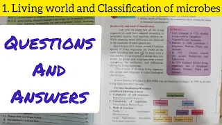 1. LIVING WORLD AND CLASSIFICATION OF MICROBES QUESTIONS AND ANSWERS - CLASS 8 CHAPTER 1 SCIENCE