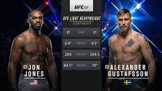 Jon Jones vs Aleksandr Gustafson Джон Джонс против Александра Густафсона 2.Полный бой