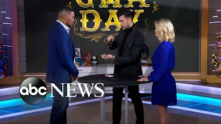 Magician Dan White stuns Michael Strahan and Sara Haines with his new trick