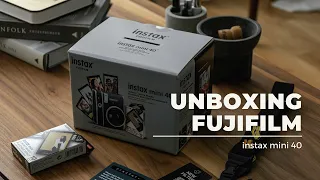 UNBOXING: Fujifilm Instax Mini 40