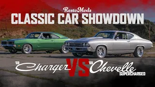 1969 Supercharged LS Chevelle vs 1969 Big Block Charger (V8 SHOWDOWN)