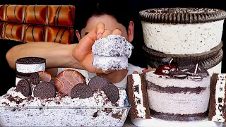 ASMR 오레오크림 쿠키앤크림 파티⚫️오레오케이크 오레오 아이스크림 먹방~!! Oreo Cookie & Cream Oreo Cake Oreo Ice Cream MuKBang~!!