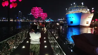 Walk on Love Bridge in Da Nang Vietnam