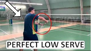 Perfect Low Serve 5 TIPS for all BADMINTON PLAYERS