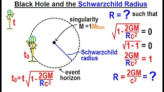 Astronomy - General Relativity (17 of 18) Black Holes and the Schwarzschild Radius