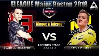 Natus Vincere vs QB Fire ELEAGUE Major Boston 2018 maps Mirage & Inferno CSGO