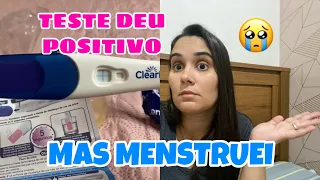 TESTE DEU POSITIVO MAS MENSTRUEI🥺O QUE ACONTECEU?ADNA MÃE DE TRÊS