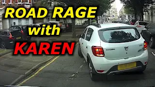 ROAD RAGE - KAREN Bad Drivers Hit and Run Instant Karma Brake Check Car Accidents Driving Fails #193