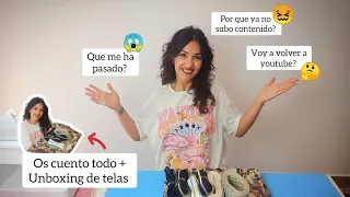 Que me ha pasado? Os cuento todo 😊 + unboxing de telas y mercería 🧵 #coser #diy