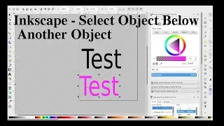 Inkscape Tutorial - Select Object Below Another Object