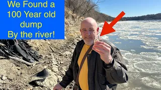 Digging an old riverside dump! Adventures with Greg!