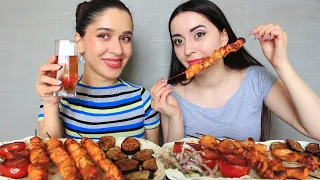 ШАШЛЫК / ОБМАН ВОКРУГ / MUKBANG asmr / Ayka Emilly