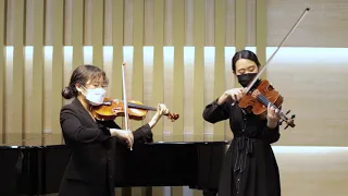 Amateur musicians play Passacaglia for violin and viola (Handel-Halvorsen)