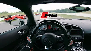 POV Track Battles! Audi R8 VS Porsche Cayman GT4, Mercedes-Benz GT S, Ferrari SF90 STRADALE, & More!