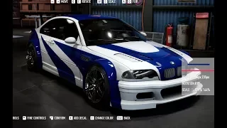 BMW M3 GTR Most Wanted Build ( NFS PAYBACK )( old version )