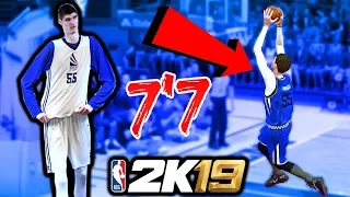 i made lamelo ball's 7'7' teammate robert bobroczky in nba 2k19