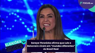 Soraya Thronicke afirma que Lula e Bolsonaro vivem em “mundos diferentes” do Brasil Real