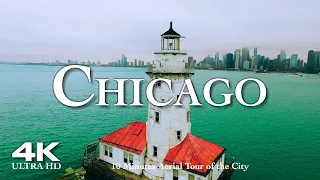 CHICAGO 🇺🇸 Drone Aerial 4K 2023 Illinois | USA United States of America