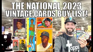 My Vintage Baseball Cards Plan for The National Sports Card Show 2023! #NSCC