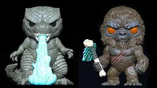 Godzilla vs Kong Funko Pops -- Best Quality Photos and Video!