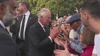 King Charles III greets crowds mourning Queen Elizabeth II ahead of meeting Prime Minister Liz Truss