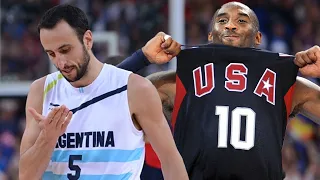 Kobe, LeBron, Durant Duel vs Manu Ginobili Team USA vs Argentina Full Game Highlights