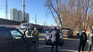 На ул. Ивана Франко 20 приехали устанавливать забор для строительства домов / LIVE 12.11.18