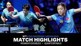 Doo/Zhu vs Chen/Huang | WD QF | WTT Star Contender Lanzhou 2023