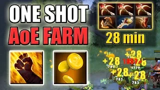 Mega Farm: Moon Shard and Aghs Giveaway [1.4k GPM One Shot Sleight of Fist] Dota 2 Ability Draft