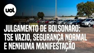 Bolsonaro no TSE: Em sessão decisiva de julgamento, não há manifestações de apoio ao ex-presidente