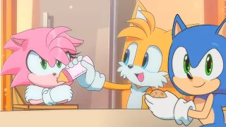 Sonic and tails use Amy as a doll