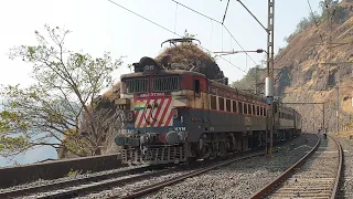 Udyan Express climbing Bhor Ghat with Great Track Sound