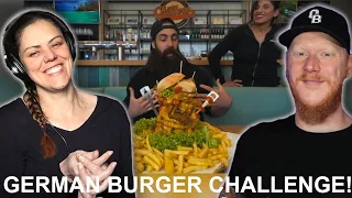 #beardmeatsfood ATTEMPTING GERMANY'S BIGGEST BURGER CHALLENGE! REACTION | OB DAVE REACTS