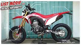 List Modifikasi Honda CRF150L Supermoto