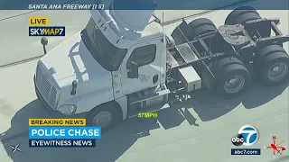 Authorities chasing vehicle on SoCal freeway