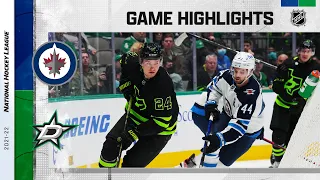 Jets @ Stars 2/11/22 | NHL Highlights