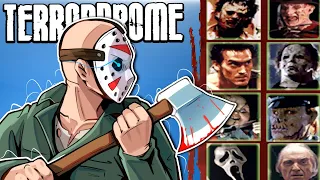 JASON VOORHEES IS THE HORROR KING! - Terrordrome (Fighting Game) Part 1