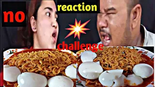 eating 2x noodle egg 🥚 no reaction chellenge