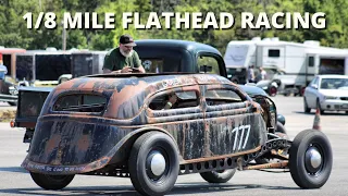 Jolene's big day of 1/8 mile flathead drag racing | Pinetree Jamboree ‘22