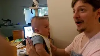 Is This 3-Month-Old Baby Really Talking?! Watch Him Tell Dad: 'I Love You!'