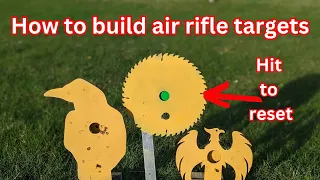 Building awesome resetting air rifle practice targets from scraps with basic tools!