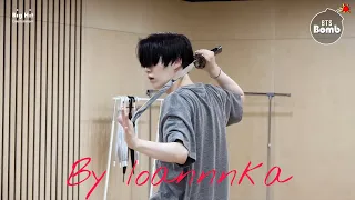 [Озвучка By Ioannnka] [BANGTAN BOMB] SUGA's Daechwita Sword Dance Practice - BTS (방탄소년단)