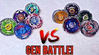 Beyblade NEW GEN vs OLD GEN Team Battle! The Season Bladers vs GanGan Galaxy! INSANE METAL FIGHT!!!