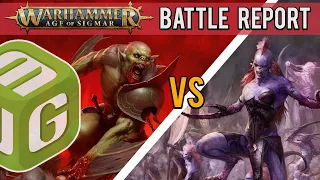 Flesh-Eater Courts vs Hedonites of Slaanesh Age of Sigmar 3rd Edition Battle Report Ep 144