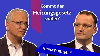 Über das GEG und Filzvorwürfe: Jens Spahn (CDU) und Tarek Al-Wazir (B‘90/Grüne) | maischberger